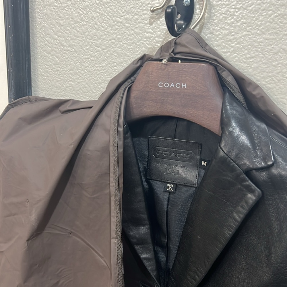 Black soft leather jacket